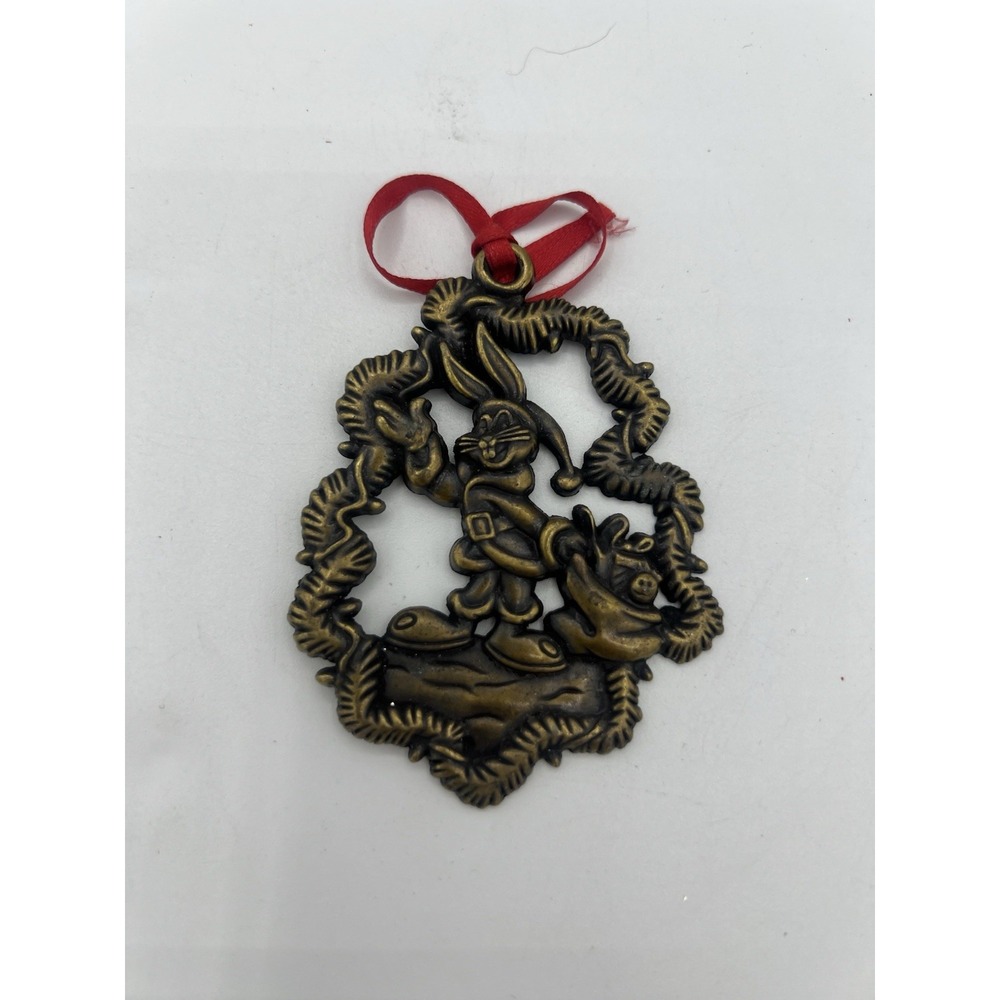 1997 Gloria Duchin Looney Tunes Christmas Ornament- Bugs Bunny In Santa Claus
